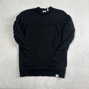 Adidas Black Long Sleeve Fleece Pullover Sweatshirt Men's XS Activewear Athletic